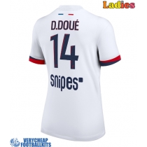 Paris Saint-Germain Desire Doue #14 Replica Away Shirt Ladies 2025-26 Short Sleeve